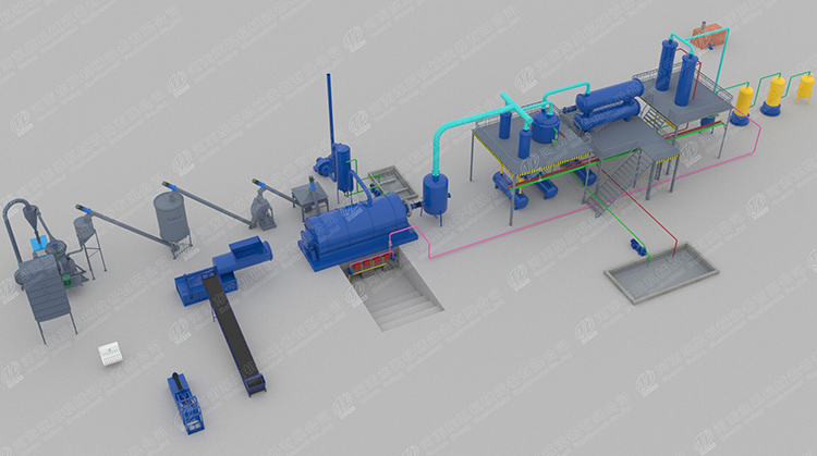 廢橡膠裂解煉油設(shè)備
